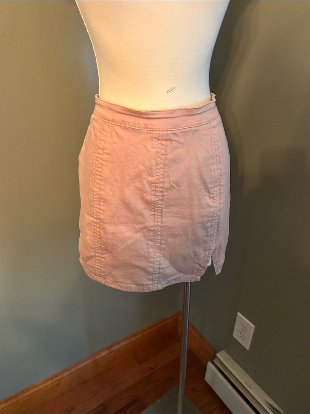 Wishlist Dusty Pink Denim Mini Skirt